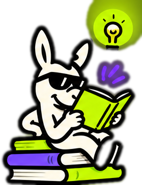 Donkey lendo sentado em livros