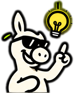 Donkey tendo uma ideia